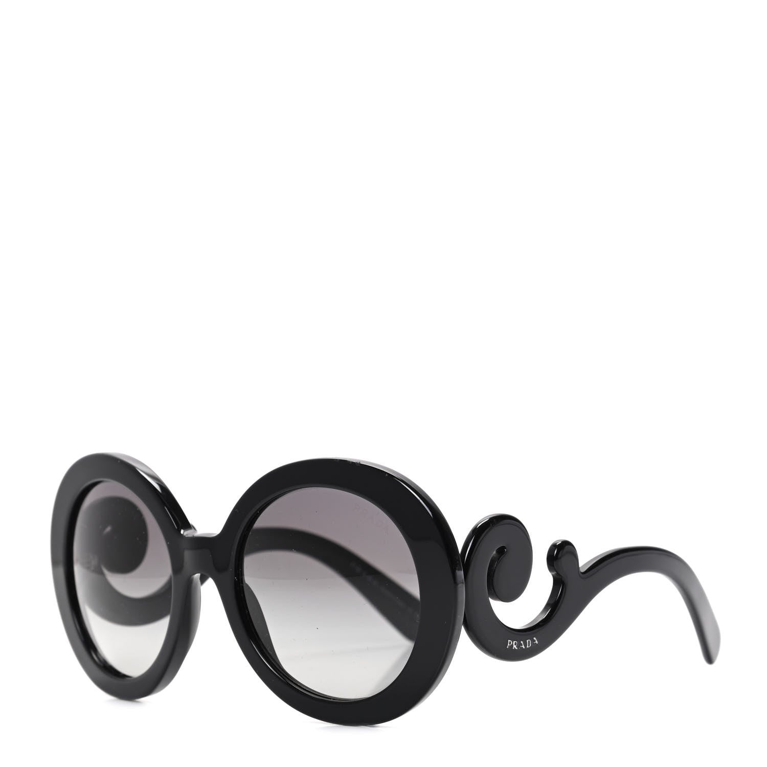 Prada Baroque Sunglasses SPR 27N Black 1 of 8