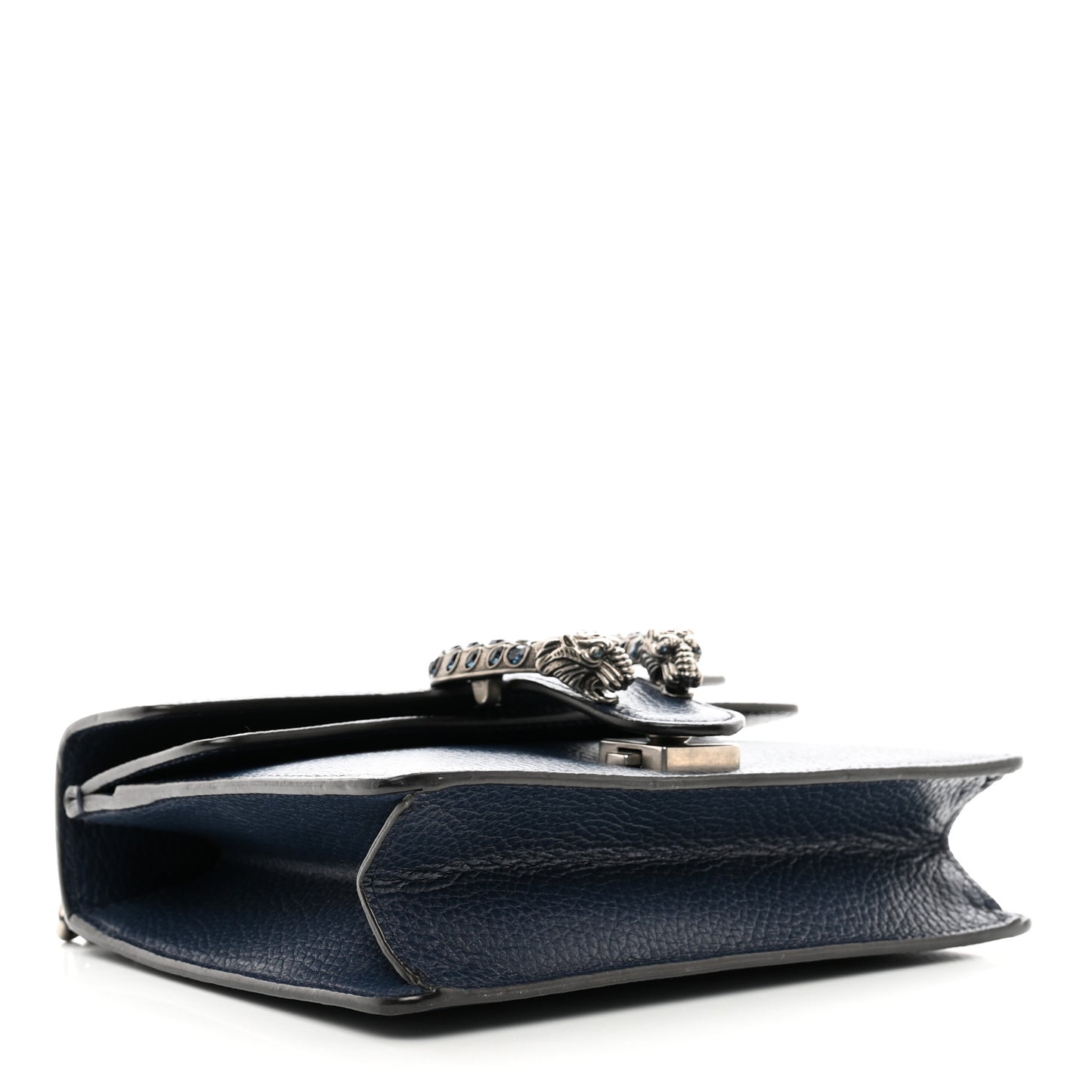 Dollar Calfskin Crystal Mini Dionysus Shoulder Bag Blue Agata Montana Sapphire