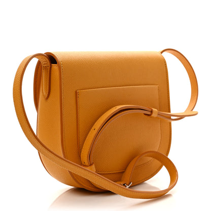 Celine Grained Calfskin Small Trotteur Saffron 3 of 9