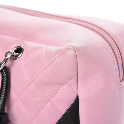 Chanel Calfskin Quilted Large Cambon Bowler Pink 9 of 20