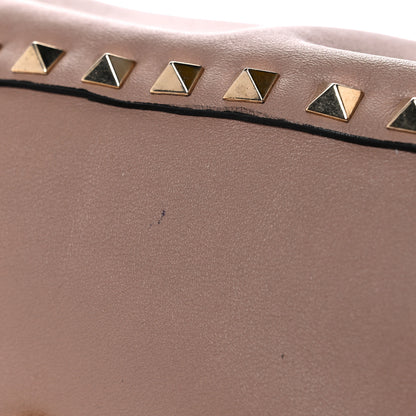 Valentino Garavani Vitello Rockstud Single Handle Flap Bag Beige 9 of 10
