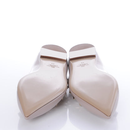 Valentino Garavani Patent Rockstud Ballerina Flats 39 Poudre 5 of 8