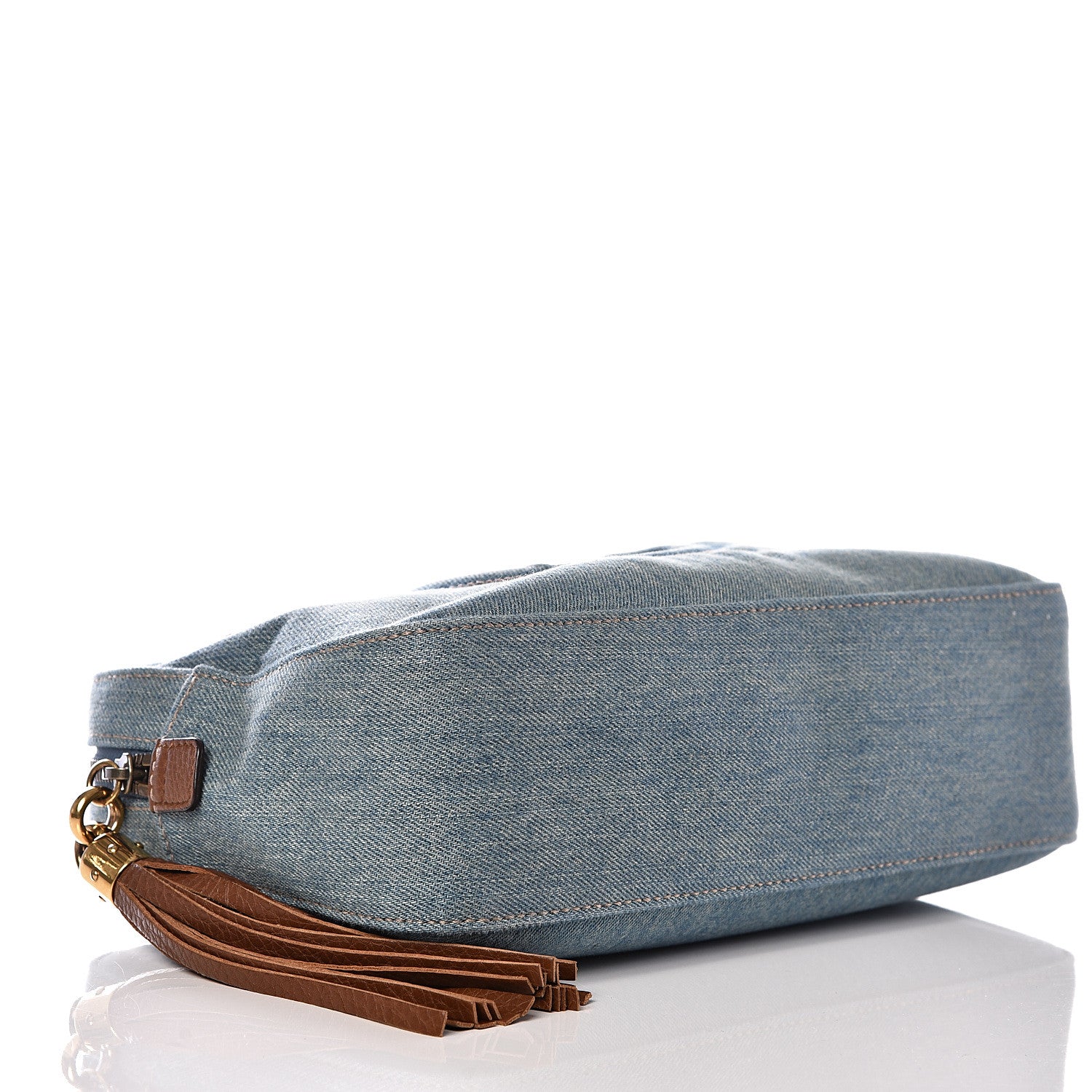 Gucci Denim Small Soho Bowler Blue 3 of 11