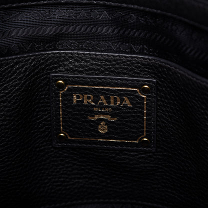 Prada Vitello Daino Shopping Tote Black 8 of 10