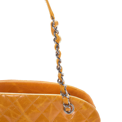 Chanel Glazed Calfskin Quilted Medium Just Mademoiselle Bowling Bag Dark Orange 13 of 13
