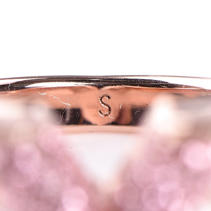 Louis Vuitton Crystal Essential V Strass Ring S 5.25 Pink Gold 5 of 7