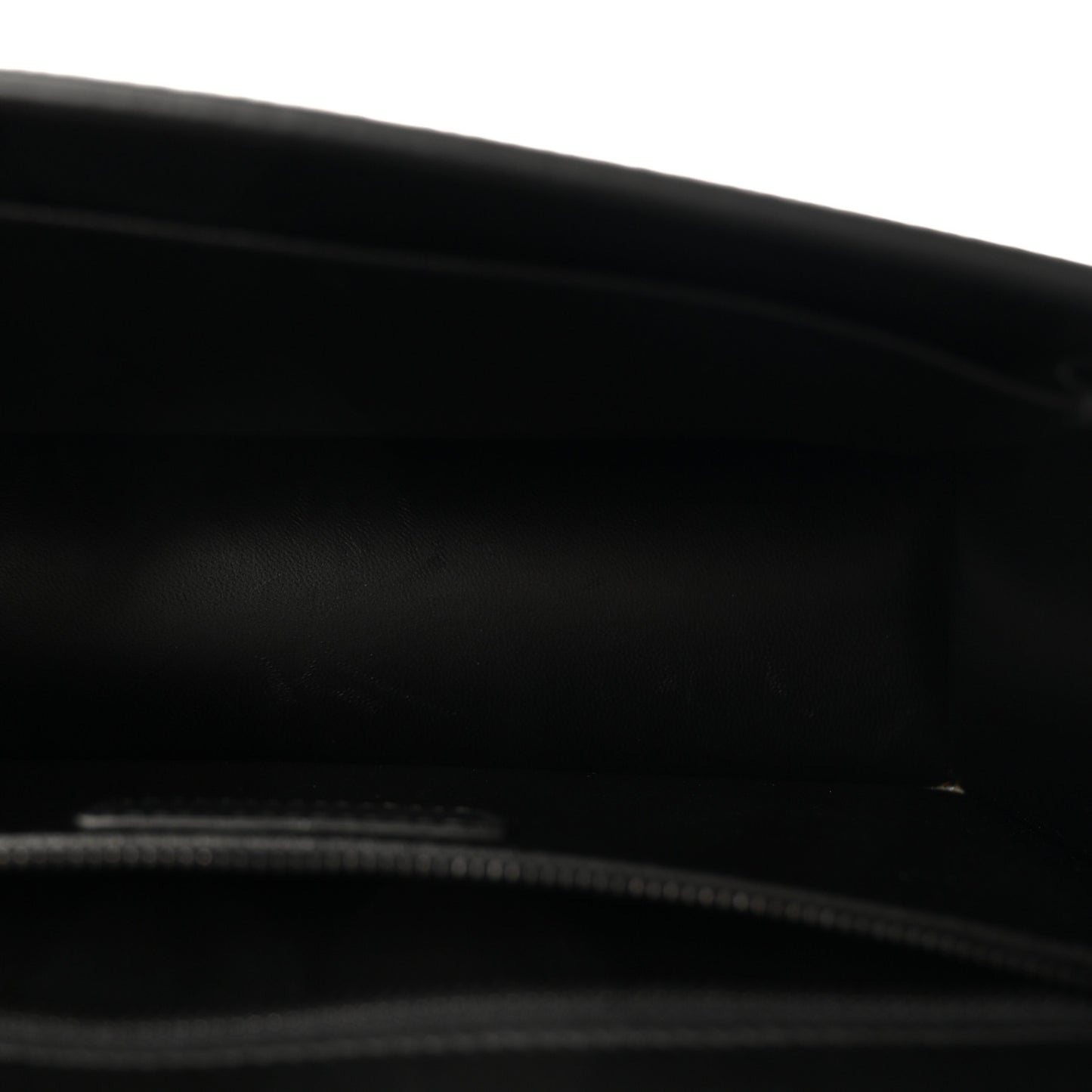 Ultra Matte Grained Calfskin 30 Montaigne Flap Bag Black