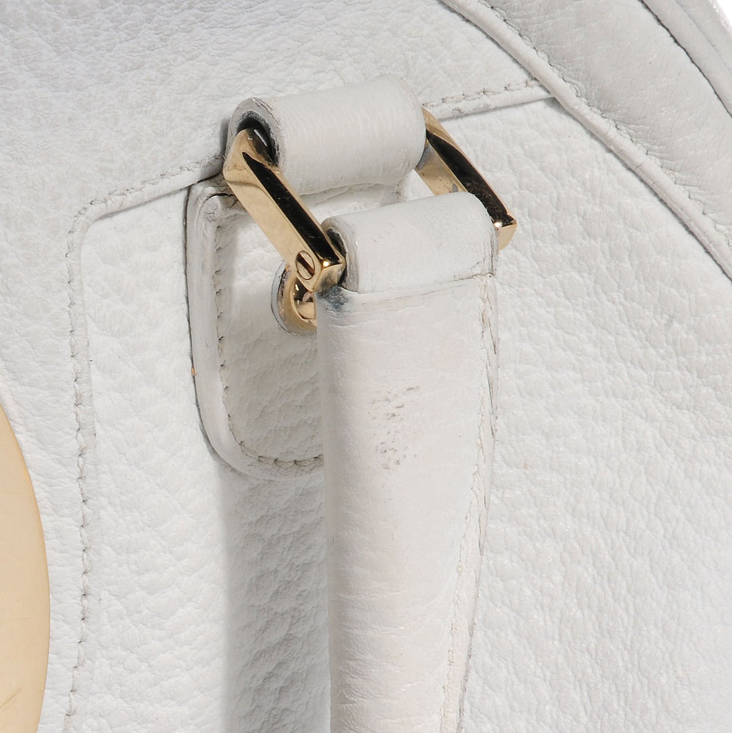 Leather Web Blondie Bowler White