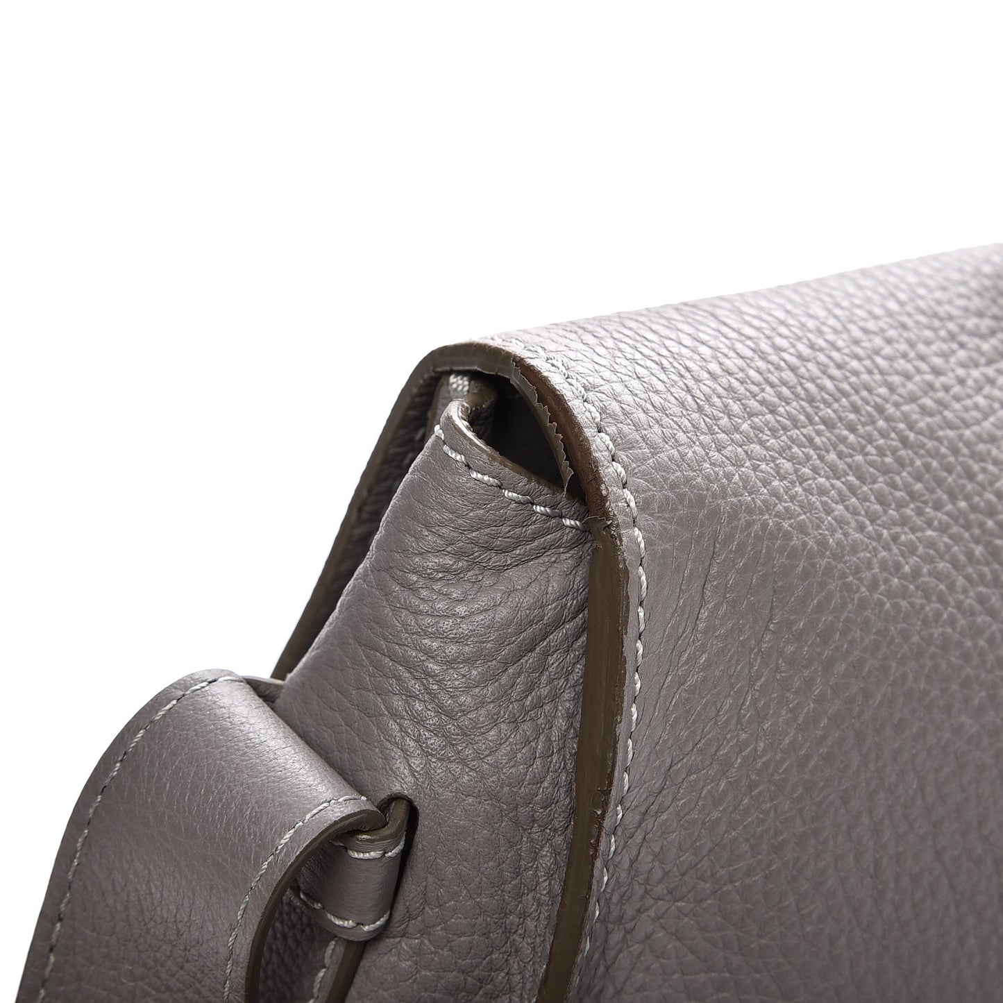Calfskin Medium Marcie Round Crossbody Bag Cashmere Grey