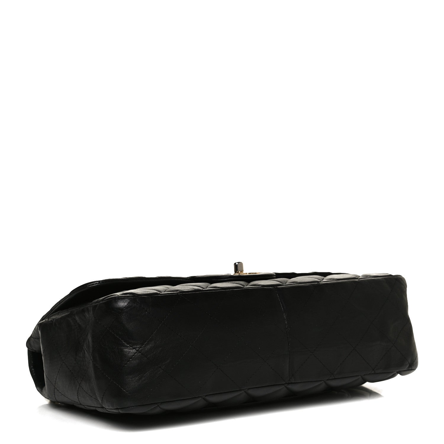 Chanel Lambskin Quilted Jumbo Single Flap Black 3 of 10