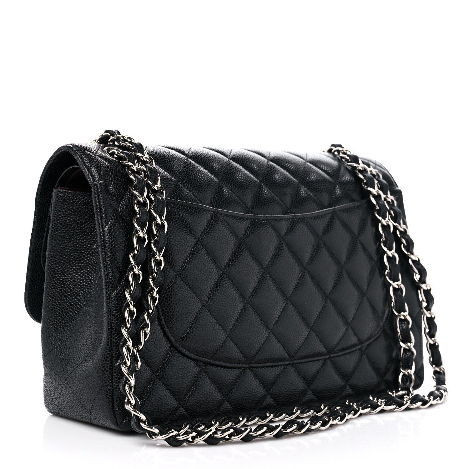 Chanel Caviar Quilted Jumbo Double Flap Black 3 of 14