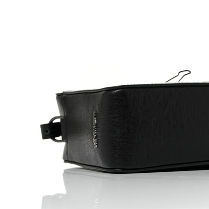 Off-White Saffiano Striped Diag Binder Belt Bag Black White 6 of 8