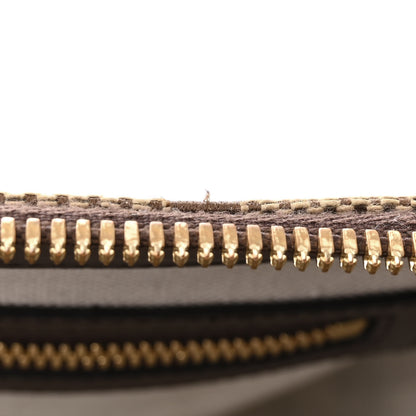Gucci Monogram Jumbo GG Textured Dollar Calfskin Web Wristlet Messenger Bag Camel Ebony New Acero 13 of 14