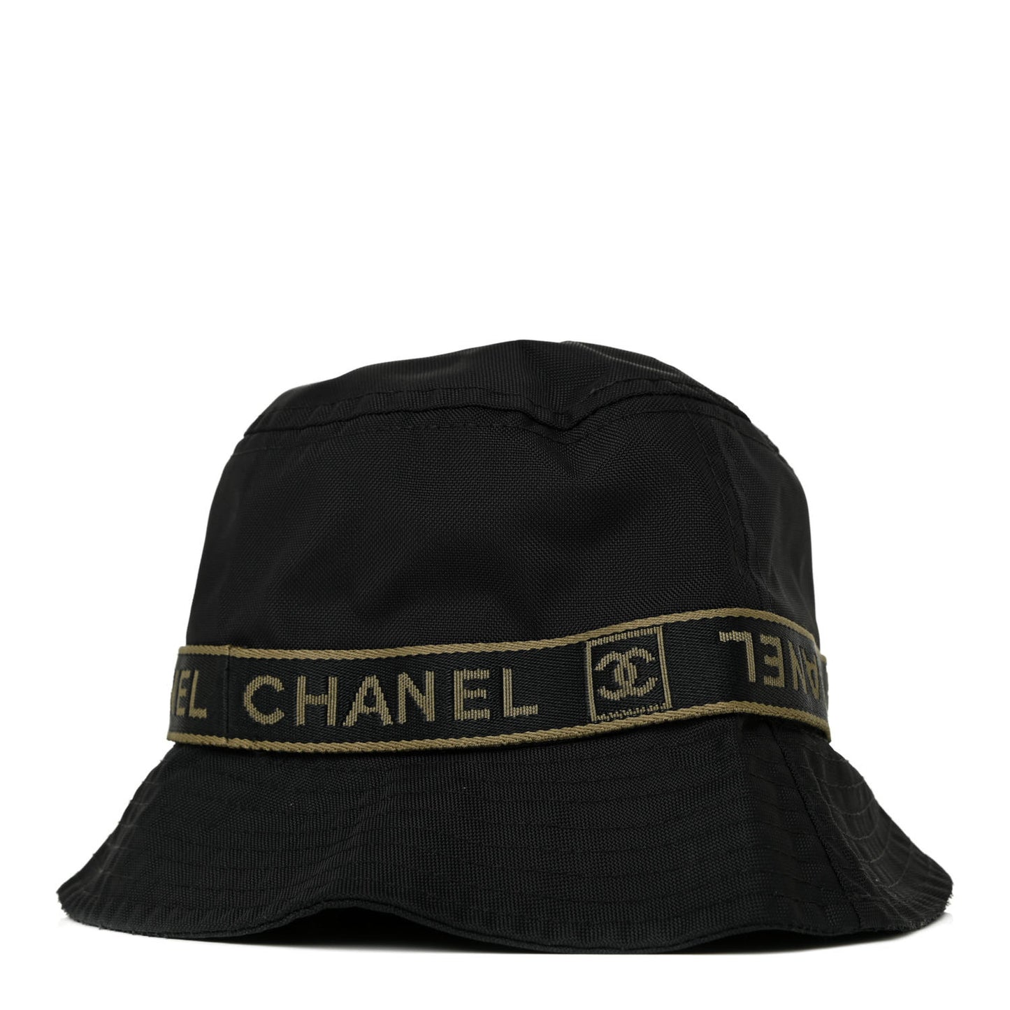 Nylon Logo Bucket Hat M Black