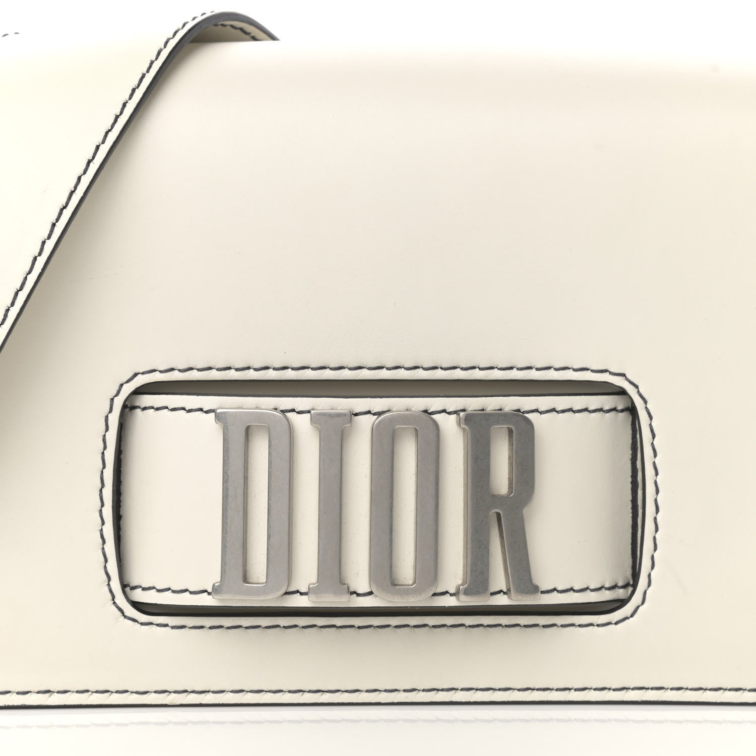 Christian Dior Smooth Calfskin Dio(r)evolution Flap Bag Off White 8 of 16