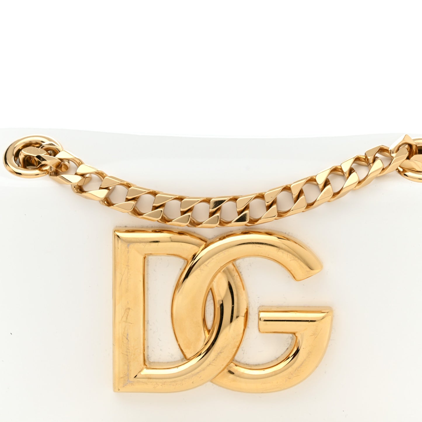 Patent DG Girls Phone Shoulder Bag Blanco