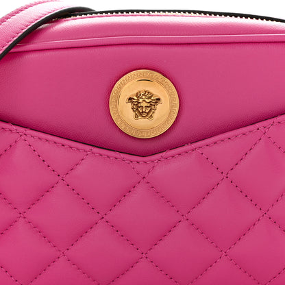 Versace Nappa Quilted La Medusa Camera Bag Orchid 7 of 10