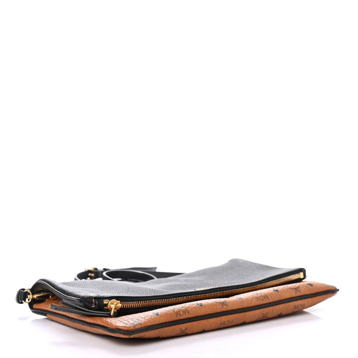 Visetos Corina Foldover Crossbody Bag Cognac Black
