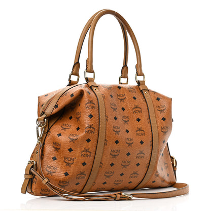 MCM Visetos Essential Top Handle Tote Bag Cognac 2 of 11