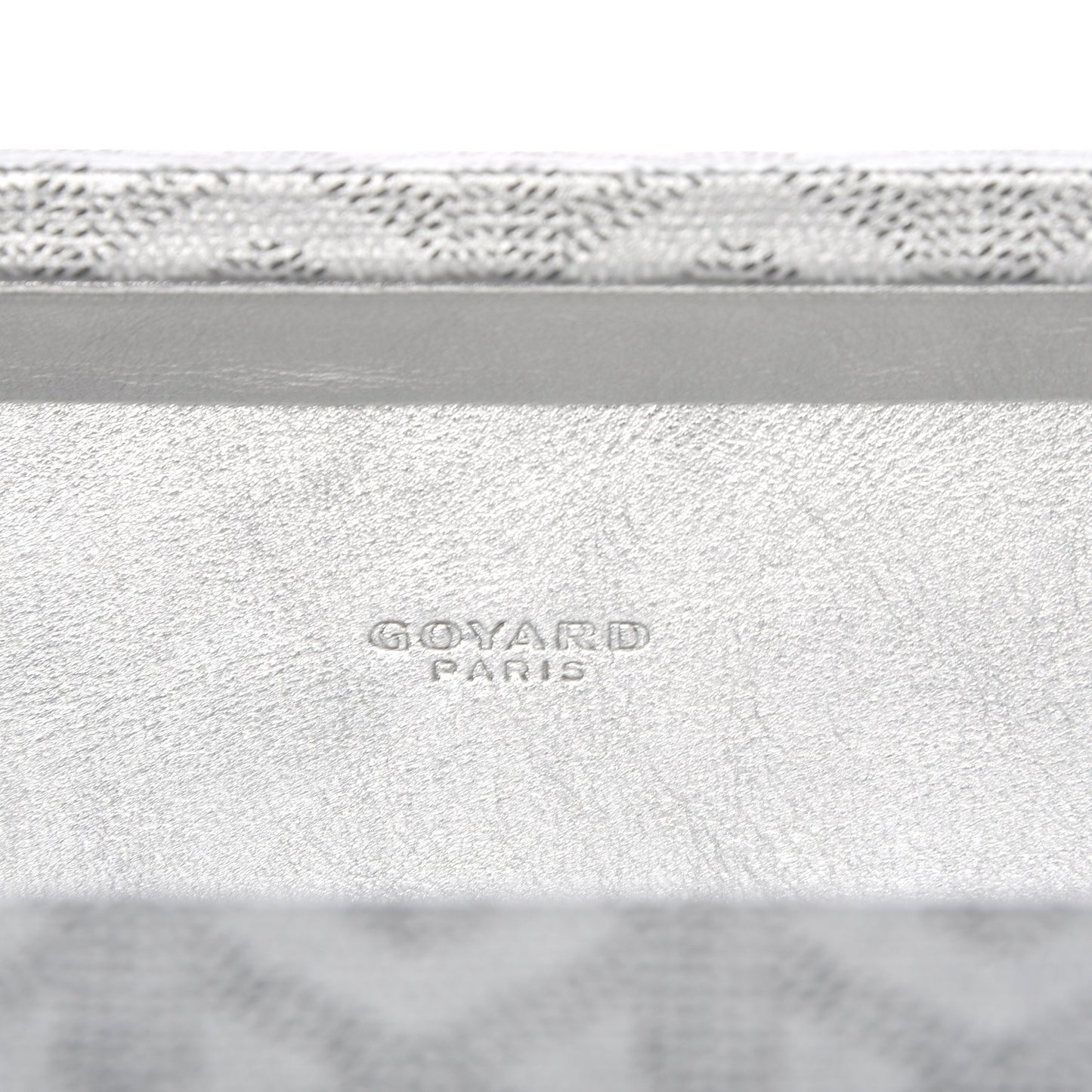 Goyardine Saint Honore Clutch Silver