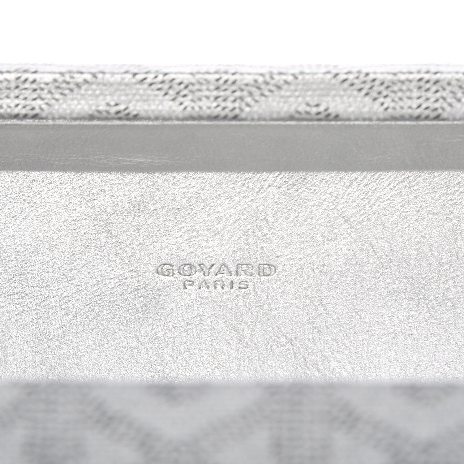 Goyard Goyardine Saint Honore Clutch Silver 8 of 10