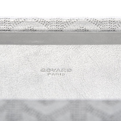 Goyard Goyardine Saint Honore Clutch Silver 8 of 10