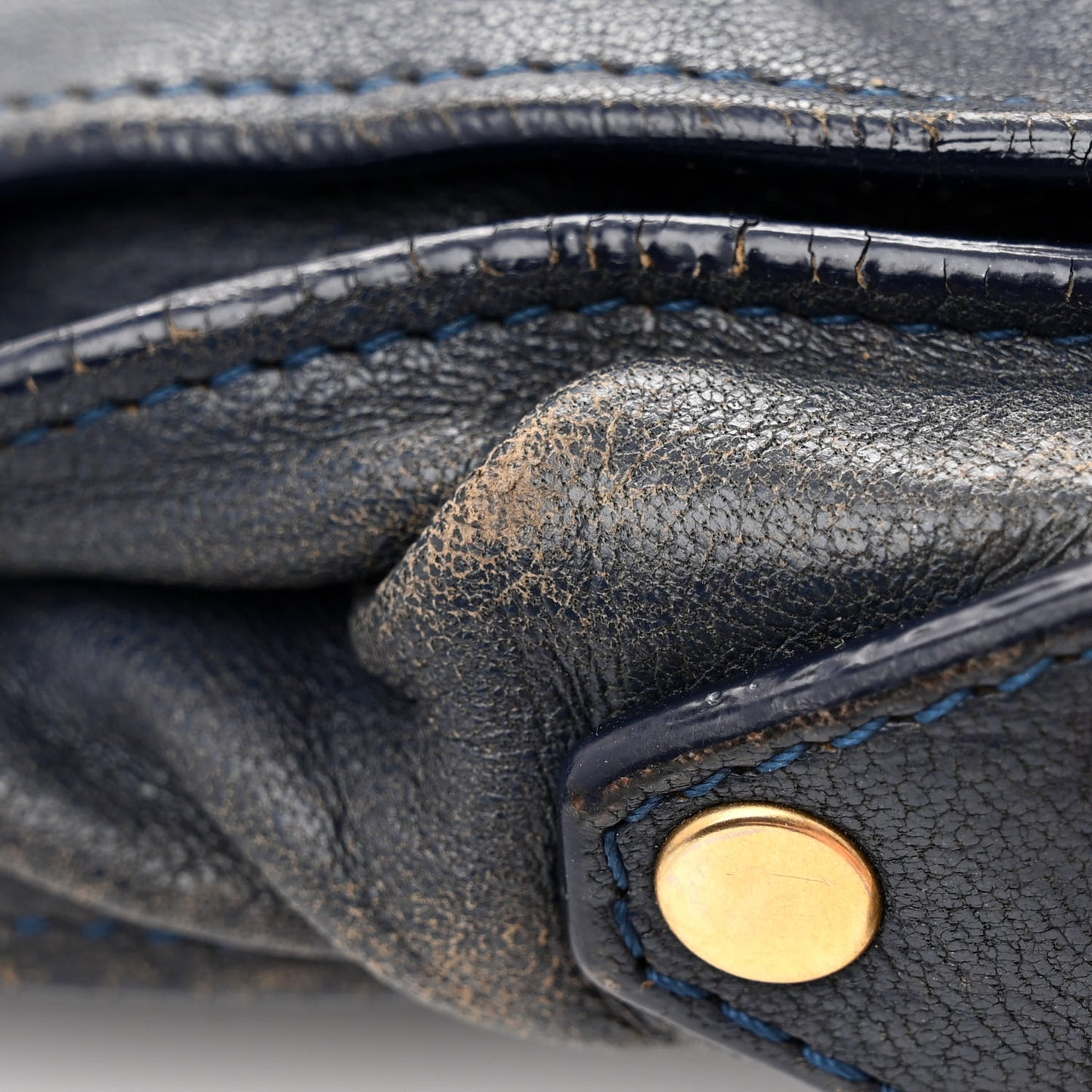 Lambskin Medium PS1 Satchel Navy