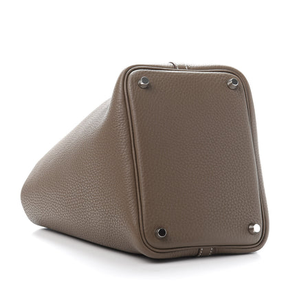 Hermes Taurillon Clemence Picotin Lock 18 PM Etoupe 4 of 11