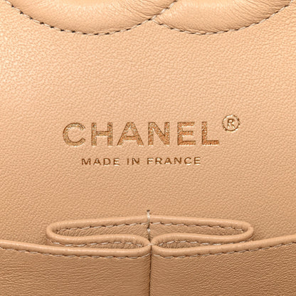 Chanel Caviar Quilted Medium Double Flap Beige 6 of 12