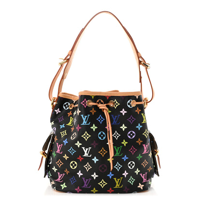 Louis Vuitton Monogram Multicolor Petit Noe Black 1 of 10