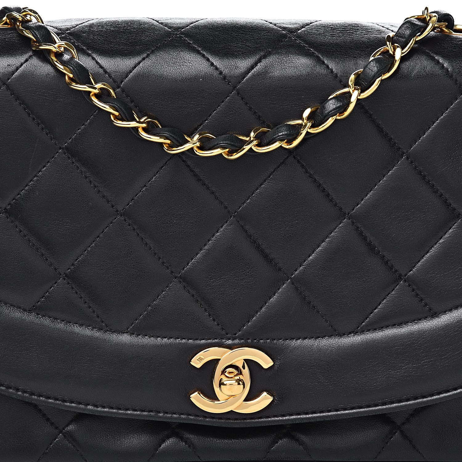 Chanel Lambskin Quilted Medium Single Flap Black 14 of 14