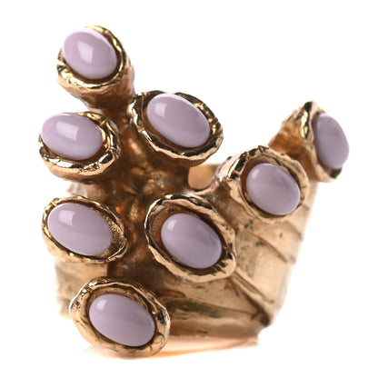 Saint Laurent Arty Dots Ring Gold 5 1 of 4