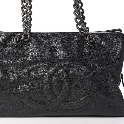 Chanel Caviar CC Shoulder Bag Black 10 of 10