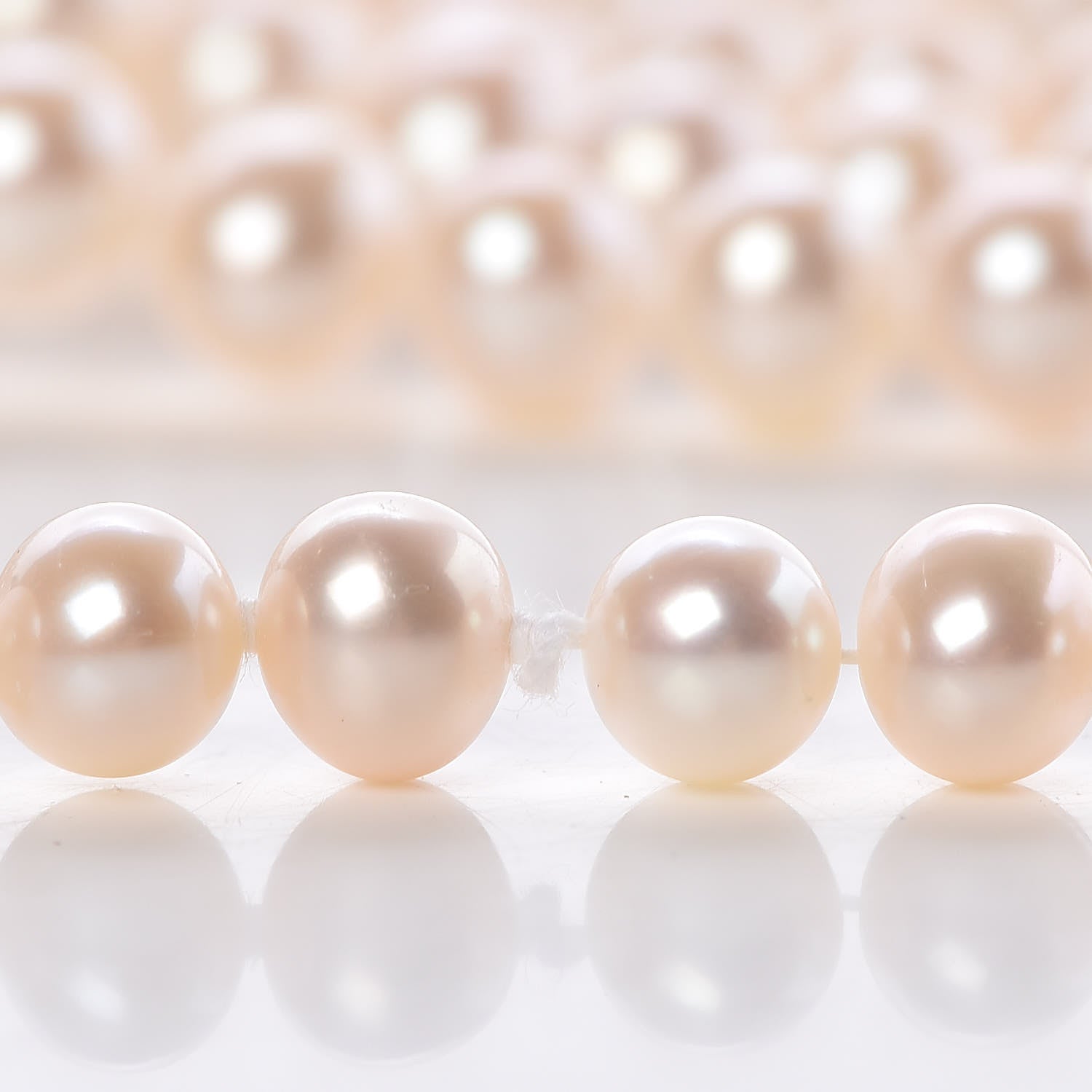 Tiffany Sterling Silver Pearl 6-7mm Ziegfeld Strand Necklace 80" 5 of 6