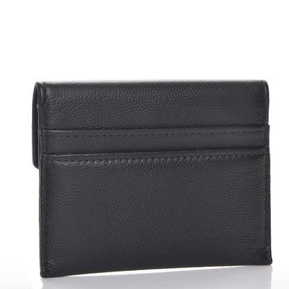 Chanel Caviar Envelope Card Holder Wallet Black 3 of 8