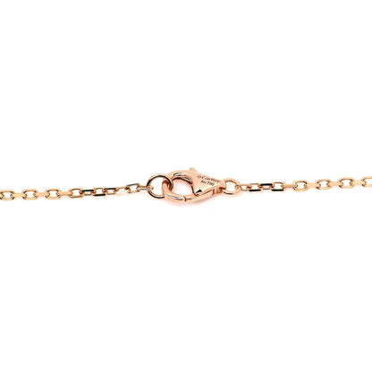 Cartier 18K Pink Gold Diamond Interlocking LOVE Paved Necklace 5 of 5