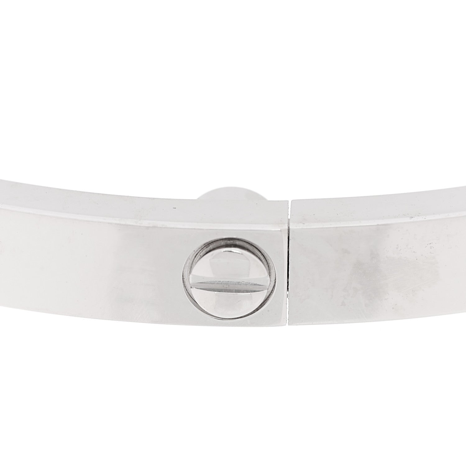 Cartier 18K White Gold 10 Diamond Small LOVE Bracelet 17 8 of 10