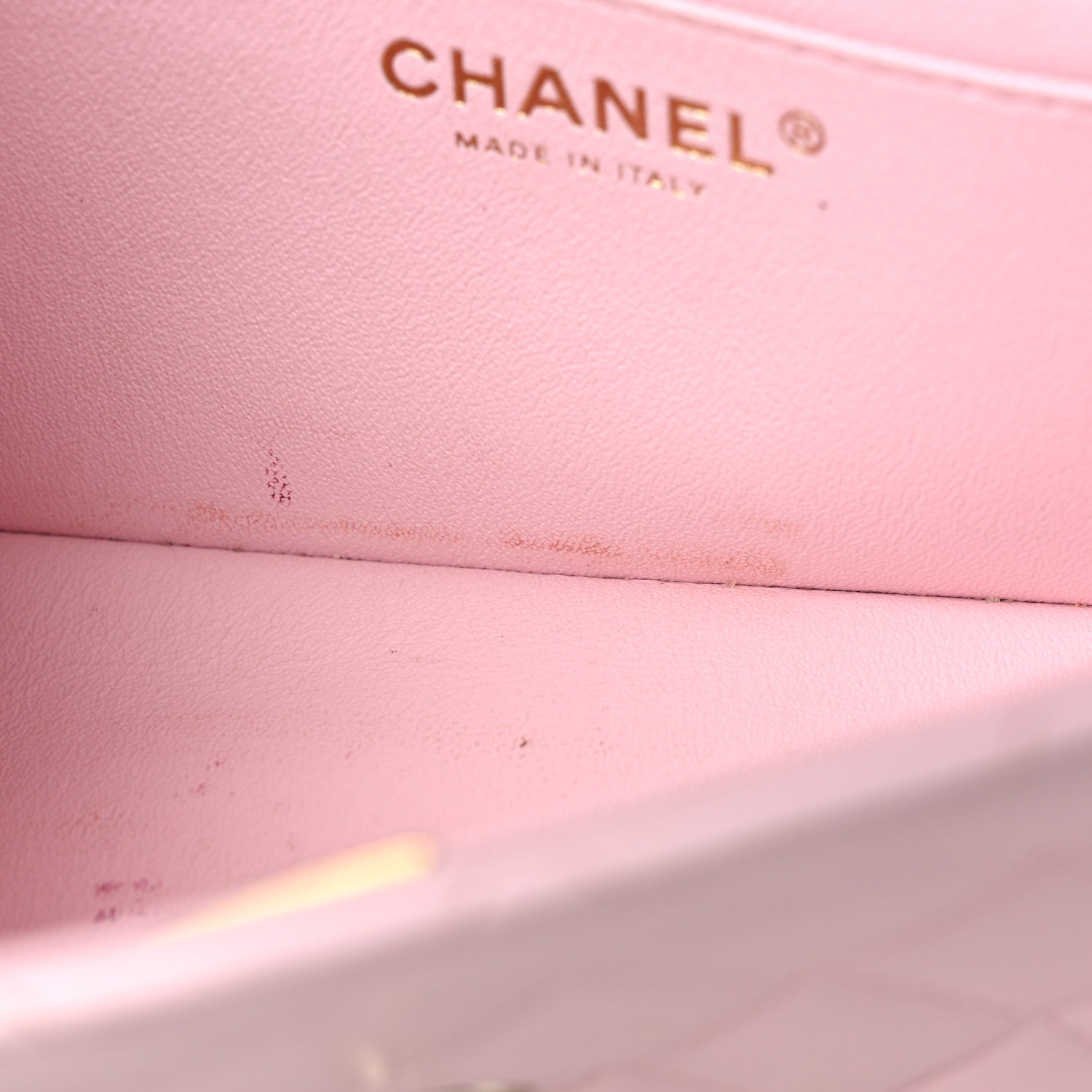 Chanel Lambskin Quilted Mini Top Handle Rectangular Flap Light Pink 10 of 12
