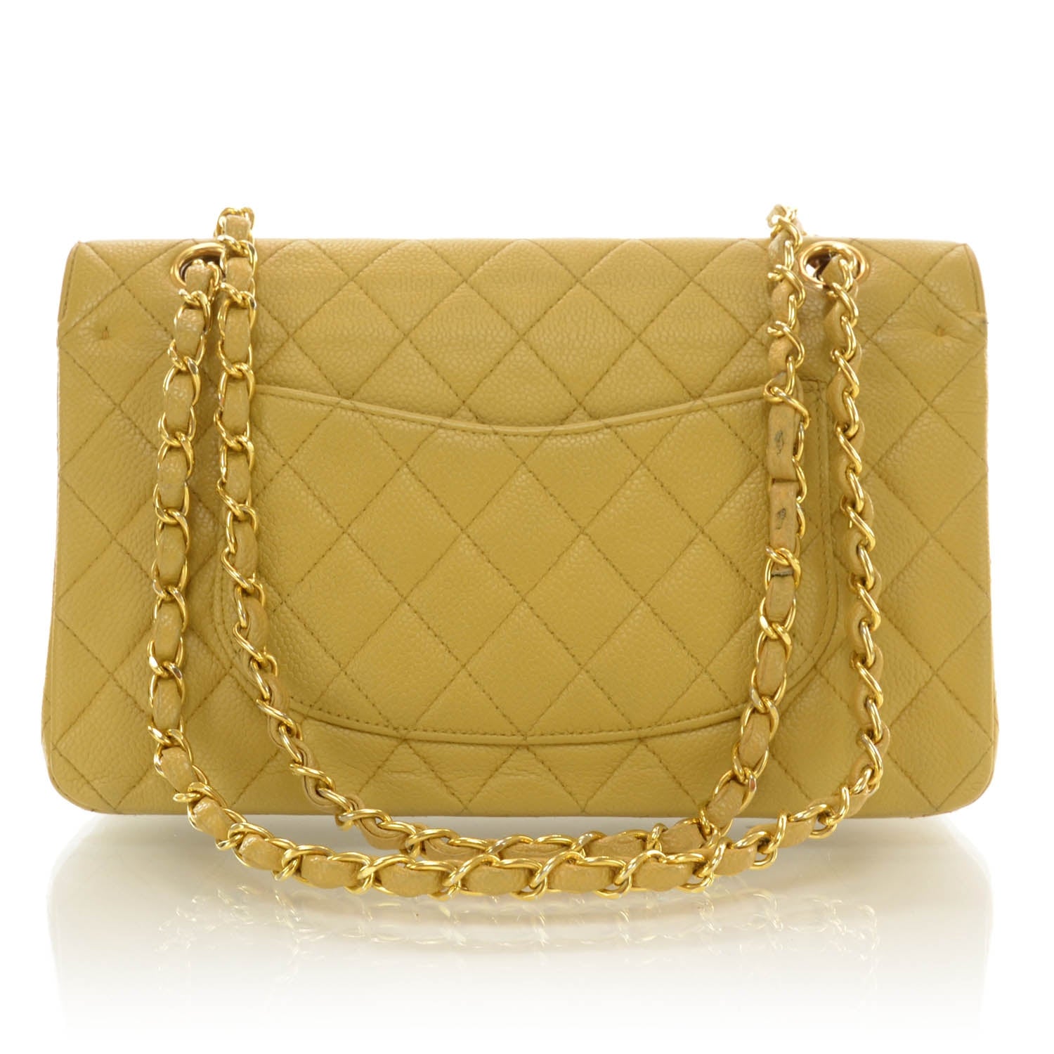 Chanel Caviar Quilted Medium Double Flap Beige 3 of 10