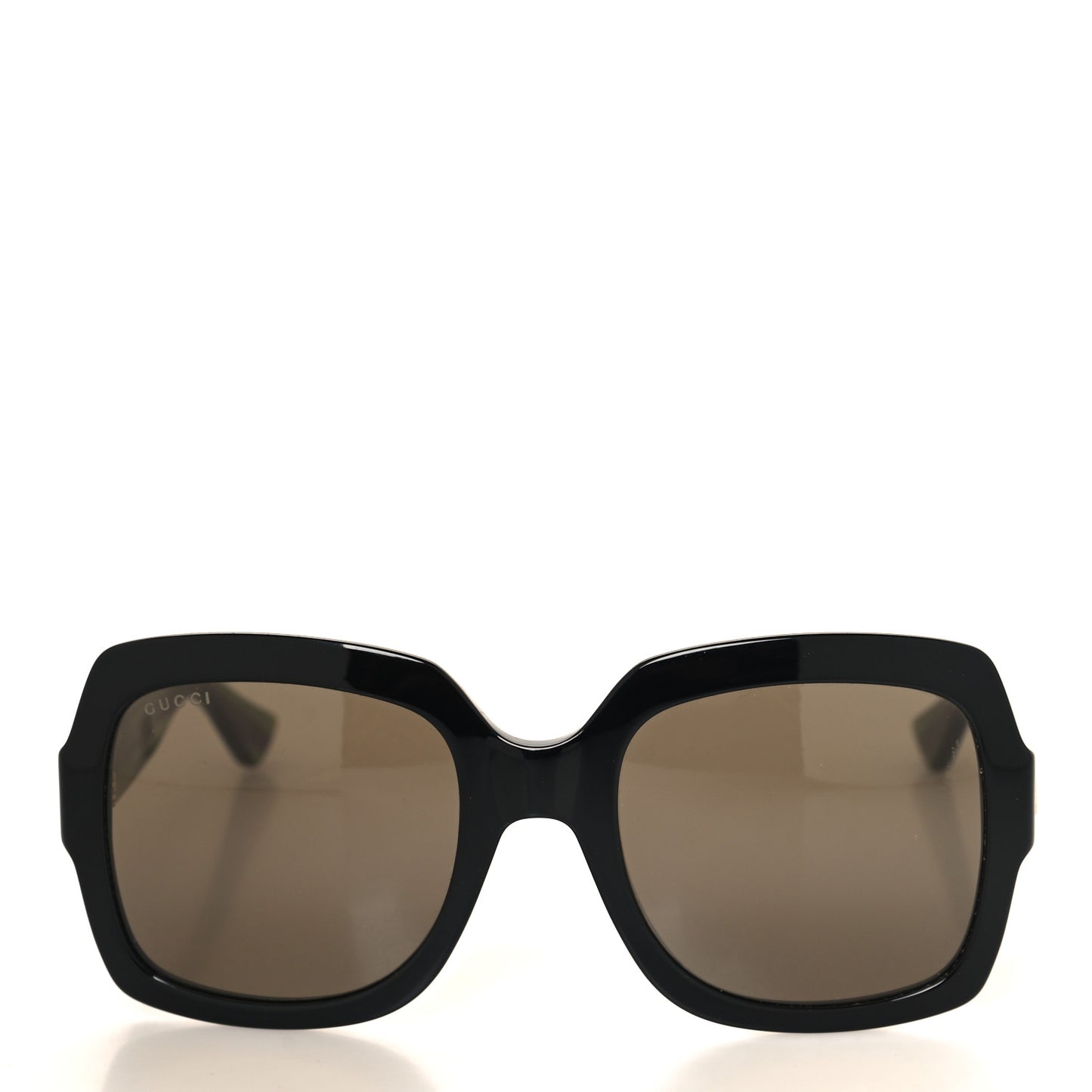 Acetate Square Frame Web Glitter Sunglasses GG0036S Black Green
