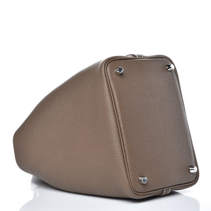 Hermes Taurillon Clemence Picotin Lock 18 PM Etoupe 3 of 7