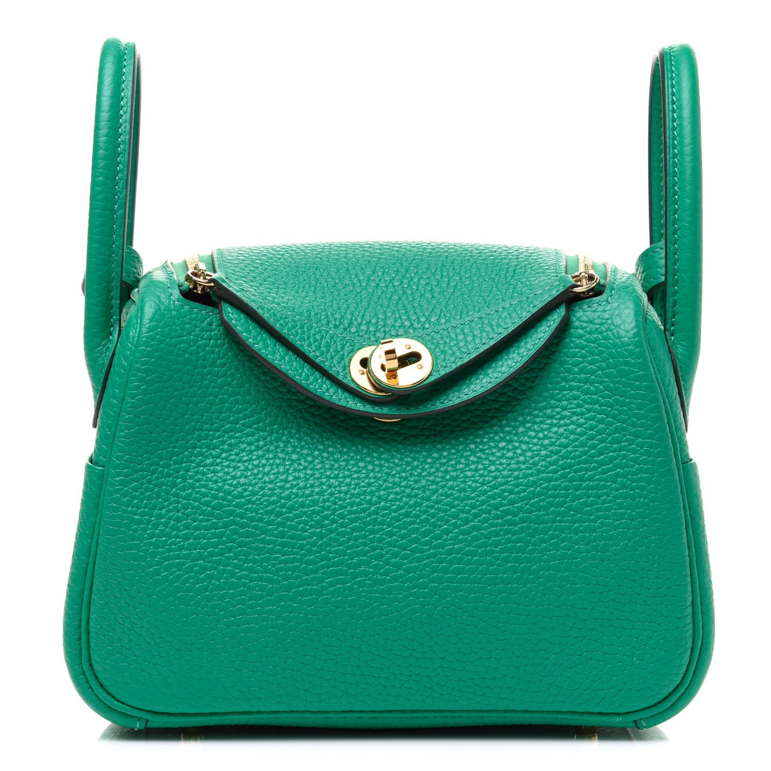 Hermes Taurillon Clemence Mini Lindy 20 Menthe 1 of 11
