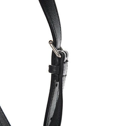 Saint Laurent Grain De Poudre Medium West Hollywood Monogram Fold-Over Black 10 of 10