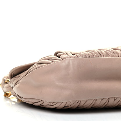 Miu Miu Nappa Matelasse Coffer Hobo Cammeo 7 of 8