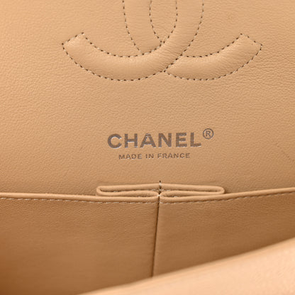 Chanel Caviar Quilted Medium Double Flap Beige 7 of 10