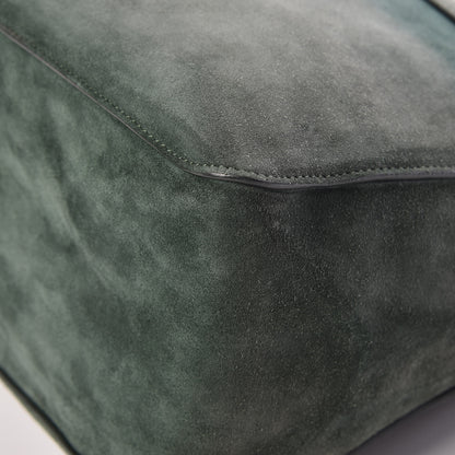 Celine Suede Medium Gourmette Emerald 10 of 13