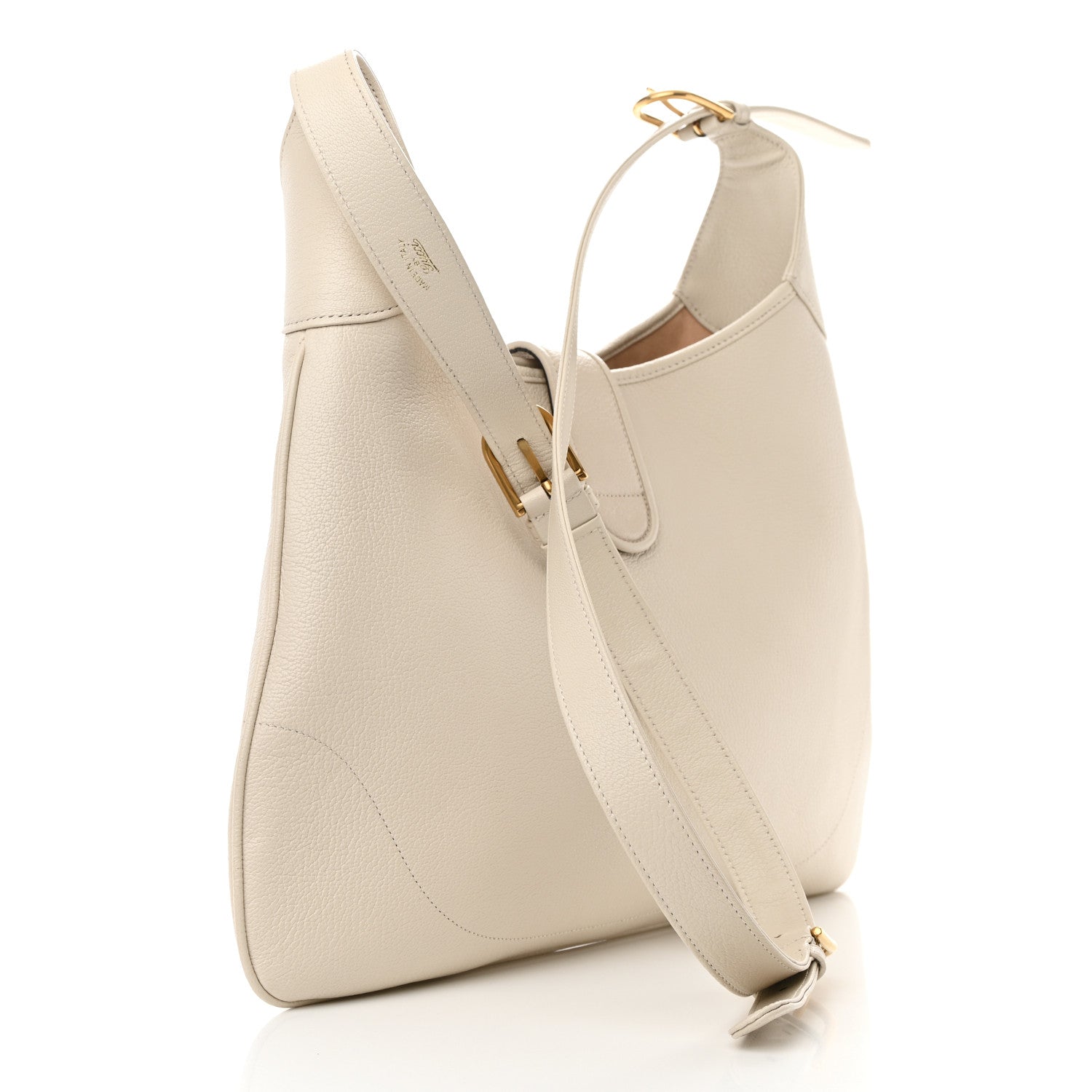 Gucci Goatskin Large Aphrodite Shoulder Bag Mystic White 3 of 12