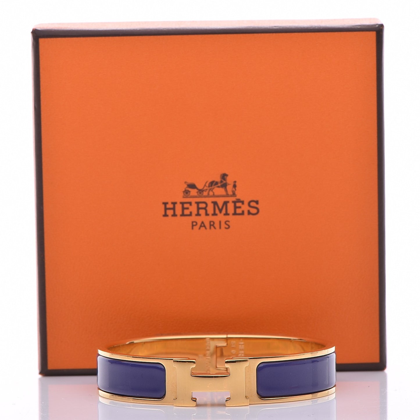 Enamel Narrow Clic Clac H Bracelet PM Iris
