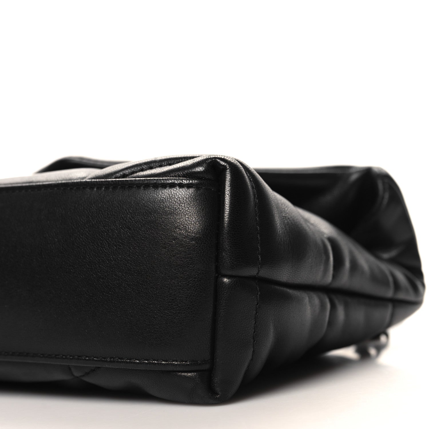 Saint Laurent Calfskin Quilted Toy Loulou Puffer Monogram Monochrome Chain Satchel Black 10 of 10