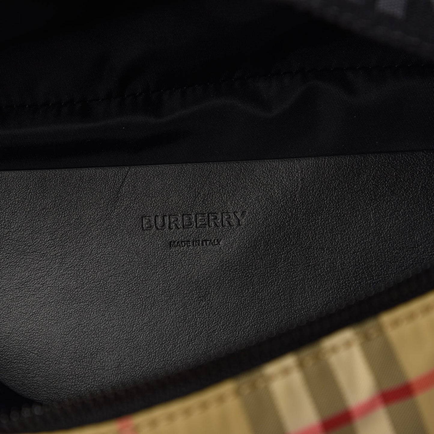 Nylon Vintage Check Sonny Bum Bag Archive Beige Black